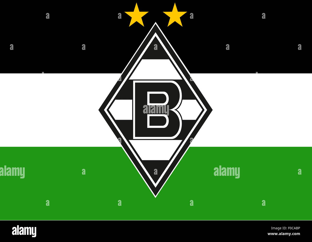 sports, soccer, football, VfL Borussia Mönchengladbach, club emblem and club colours, Additional-Rights-Clearance-Info-Not-Available Stock Photo