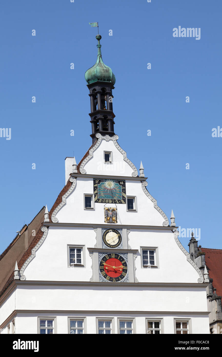 City councilors tavern, the Ratstrinkstube, now Tourist Information office, Rothenburg ob der Tauber, Franconia, Bavaria, German Stock Photo