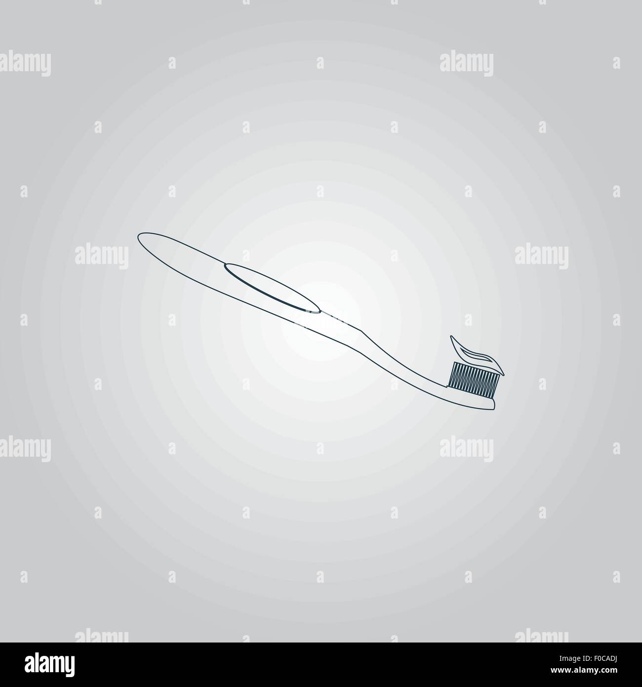 Toothbrush and Toothpaste Icon Stock Vector Image & Art - Alamy