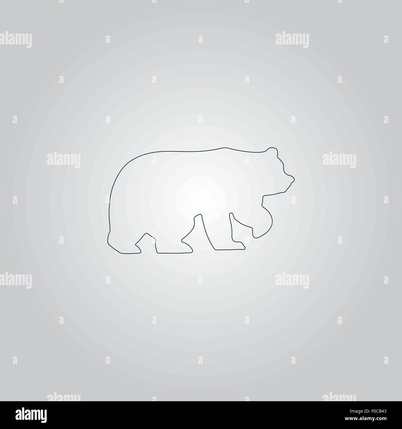 Bear symbol - vector illustration Stock Vector Image &amp; Art - Alamy