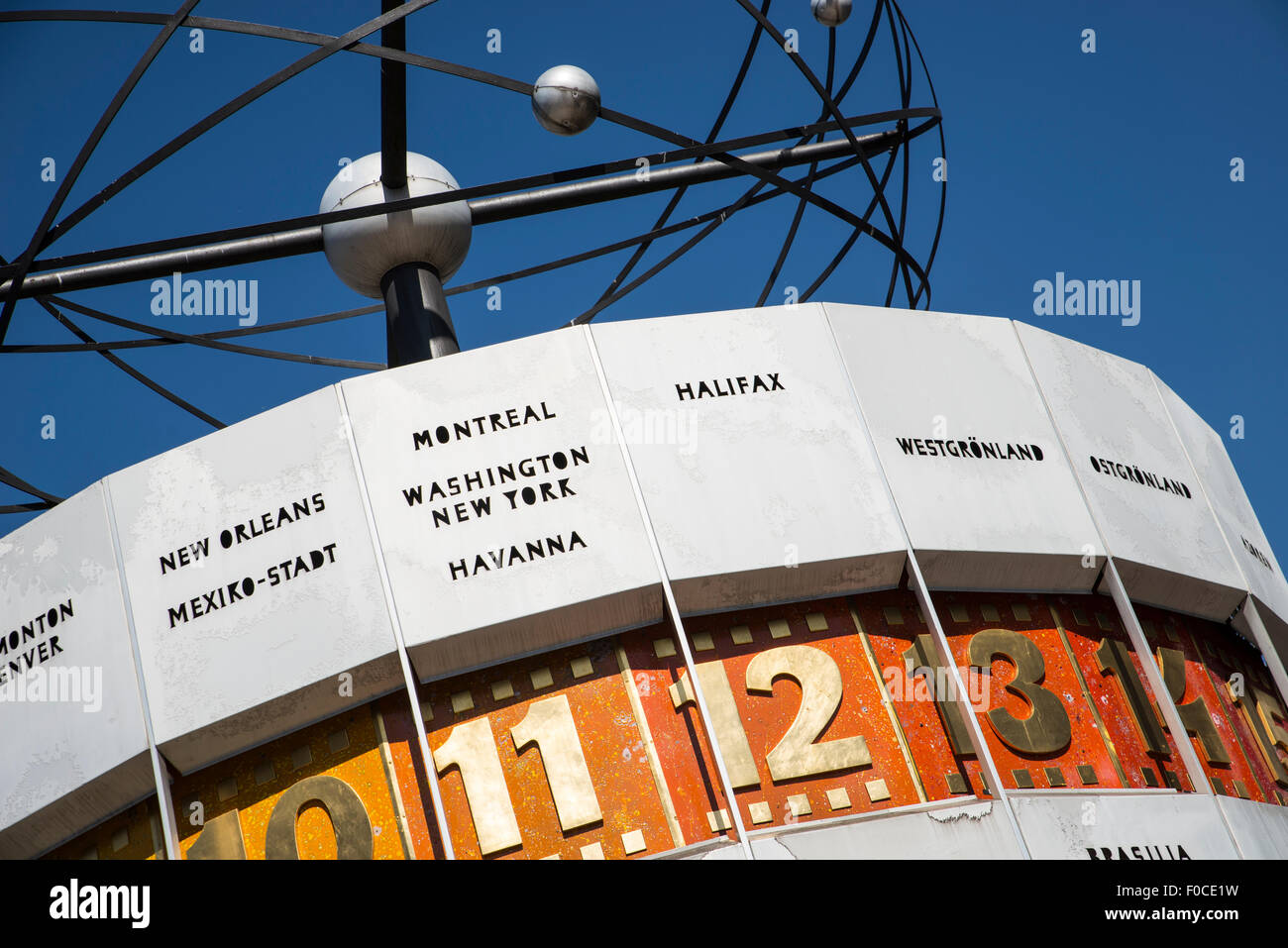 The Weltzeituhr, World time Clock in Berlin, Germany Stock Photo Alamy