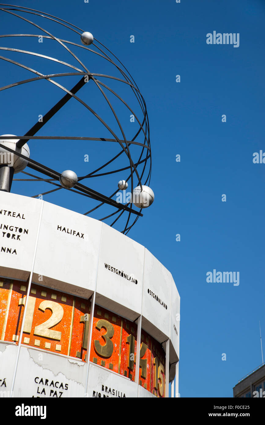 The Weltzeituhr, World time Clock in Berlin, Germany Stock Photo Alamy