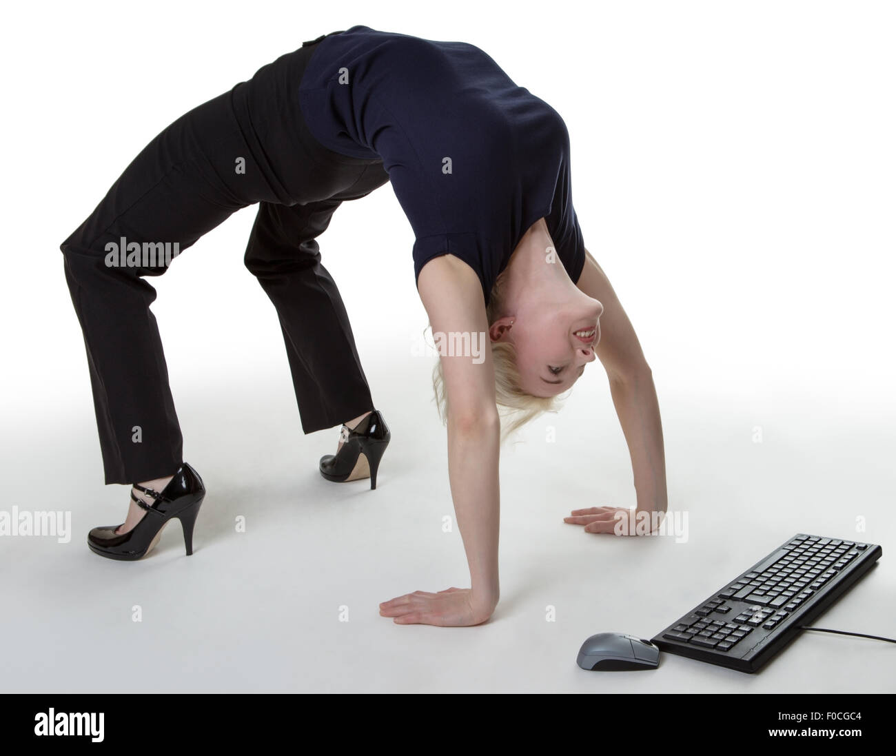 Bent Over Backwards High Resolution Stock Photography And Images Alamy