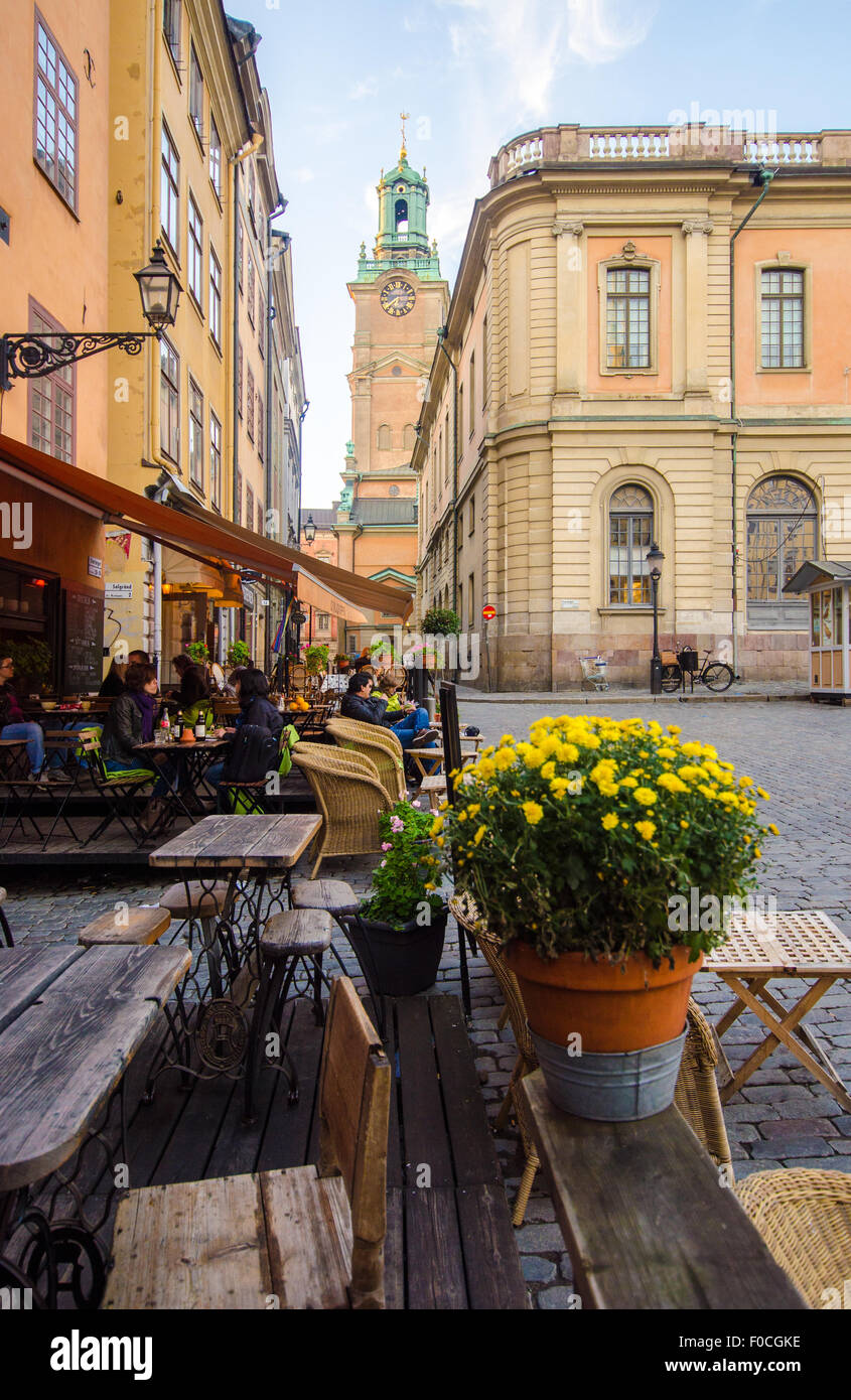 Young and modern vibe in Stockholm. Stock Photo