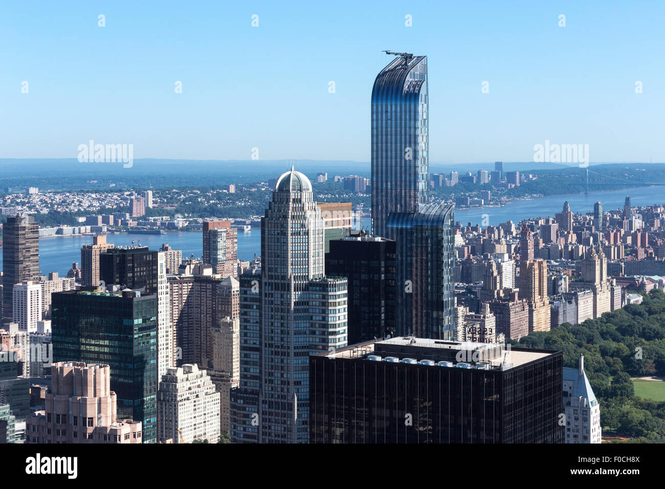 View from Top of the Rock Observation Deck, Rockefeller Center, NYC ...