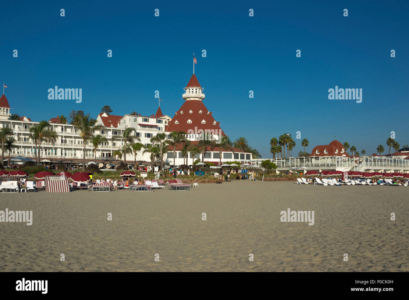BEACH HOTEL DEL CORONADO SAN DIEGO CALIFORNIA USA Stock Photo