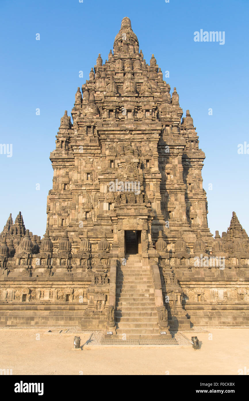 Prambanan temple near Jogyakarta in central Java, Indonesia. This is a ...