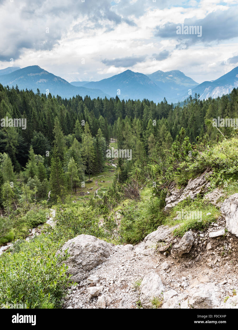 Beautiful view of nature in the italian dolomites Stock Photo - Alamy
