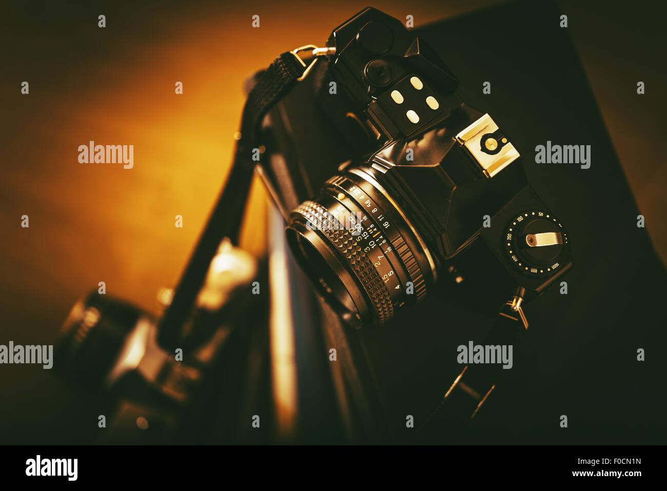 Vintage Analog Film Cameras Closeup. Vintage Photography Concept Stock Photo Alamy