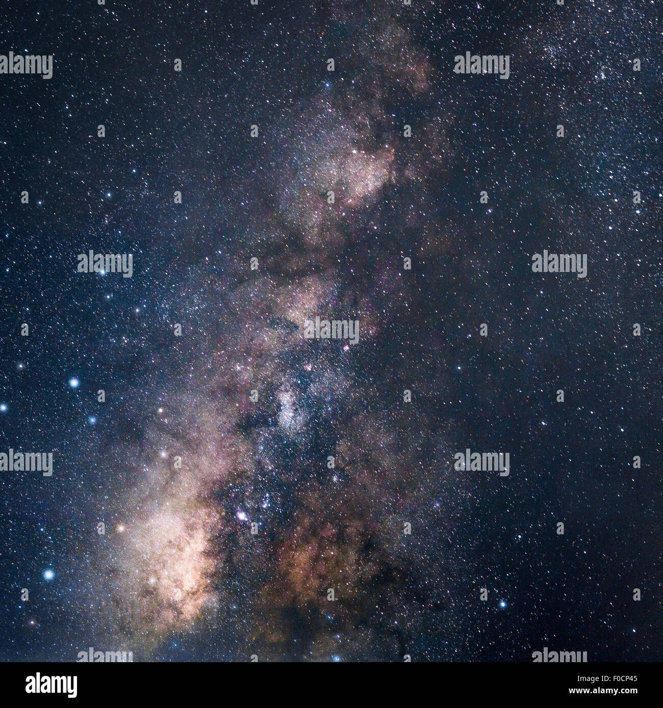 The Milky Way galaxy. From Pa Hin Ngam National Park. Chaiyaphum Thailand Stock Photo