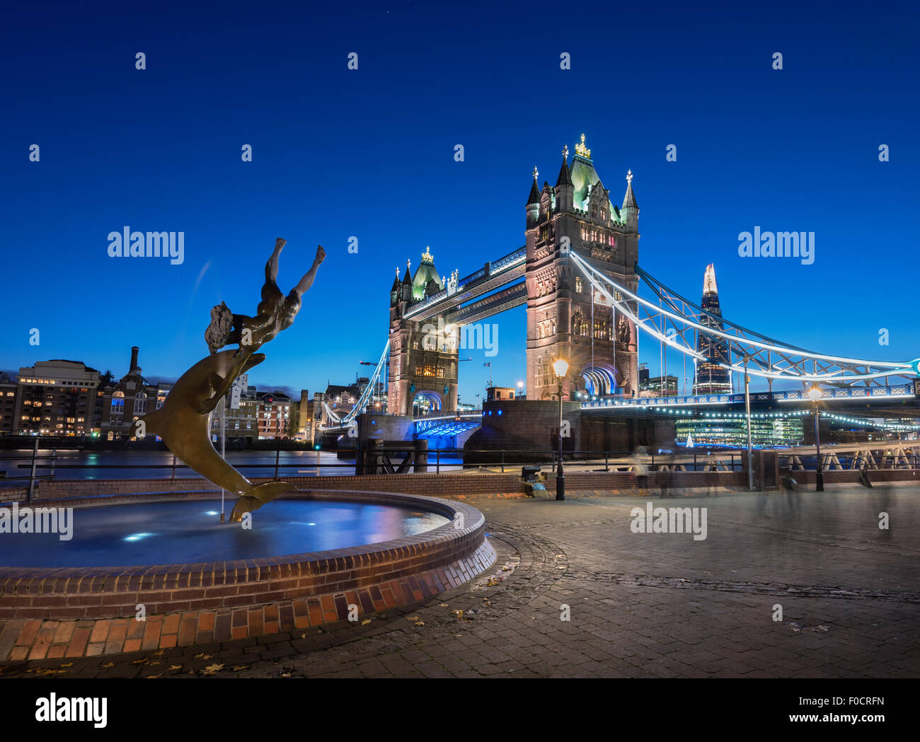 Tower bridge is the most iconic landmark of London, England. Stock Photo