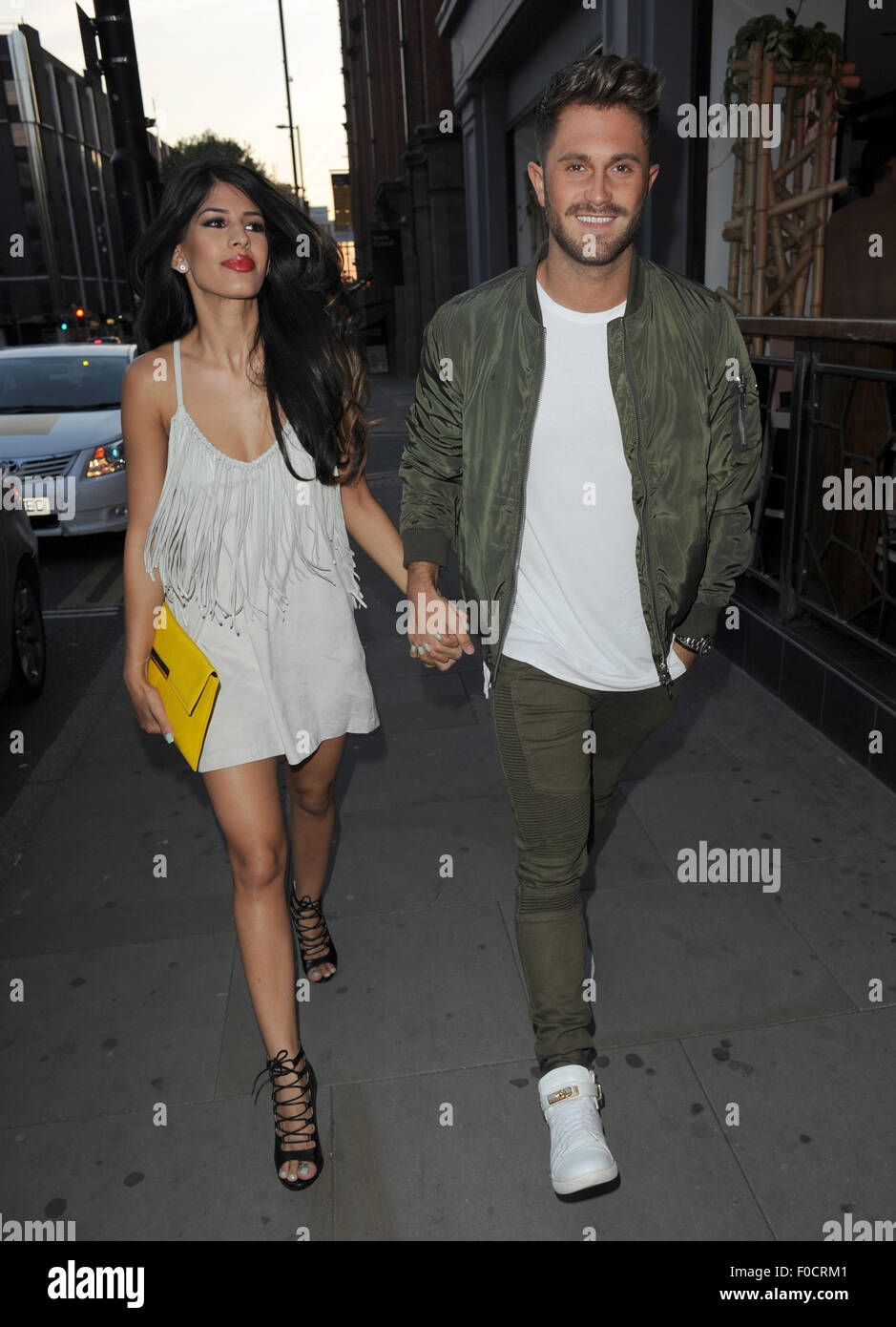 Jasmin Walia and her boyfriend Ross Worswick at Sakana Restaurant in