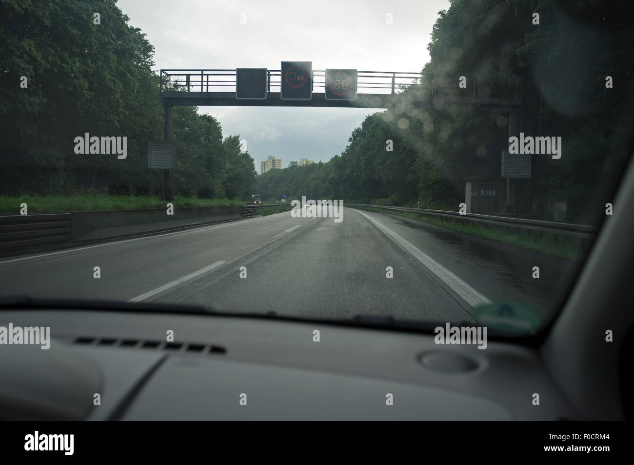 Autobahn 3 Wuppertal Germany Stock Photo