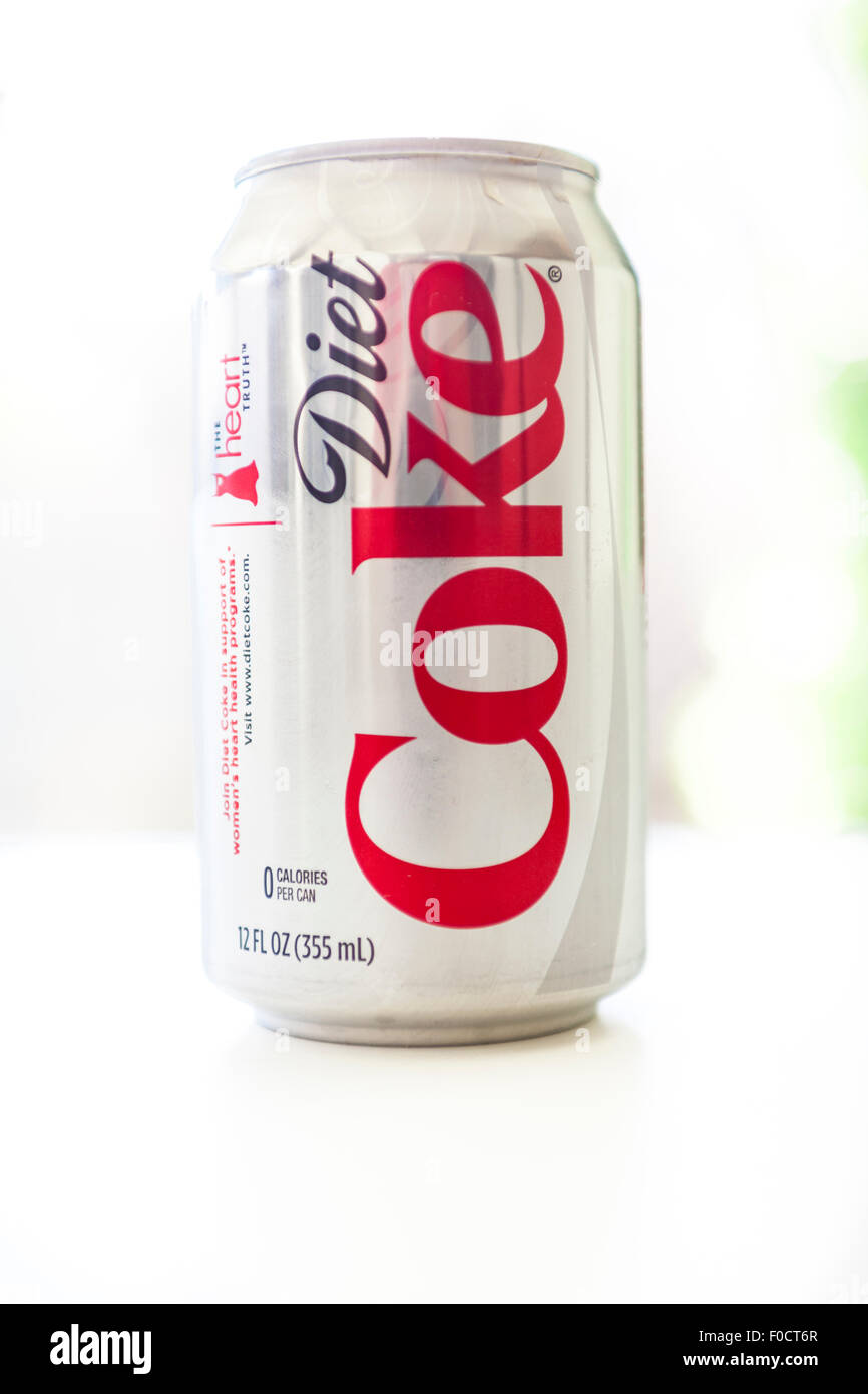 A can of Diet Coke Stock Photo