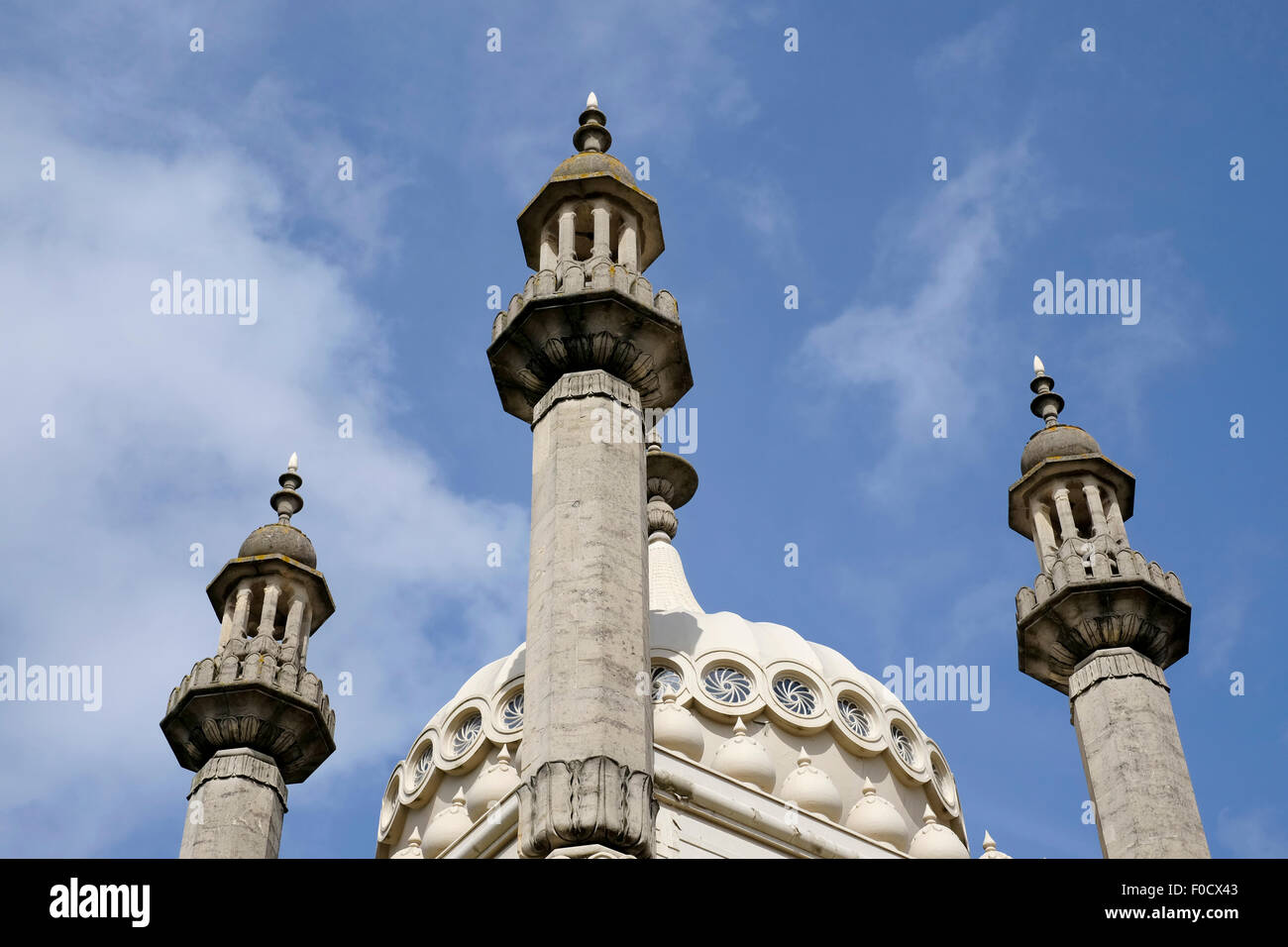 A close-up view of Brighton pavilion Stock Photo