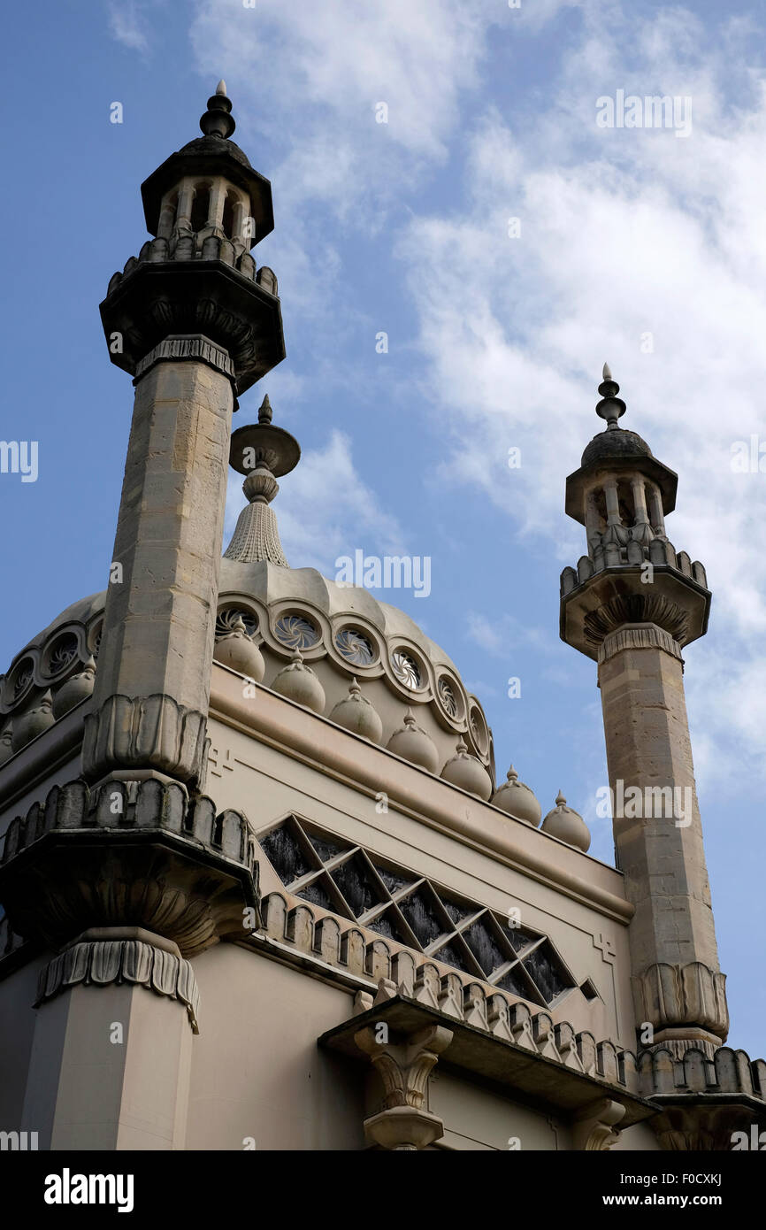 A close-up view of Brighton Pavilion Stock Photo