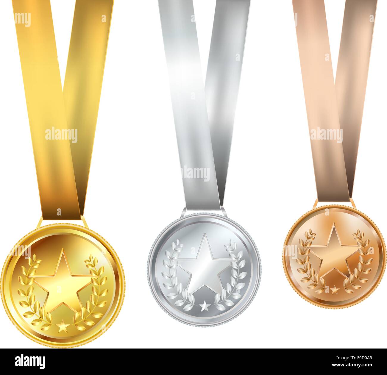 set of medals with stars Stock Vector Image & Art - Alamy