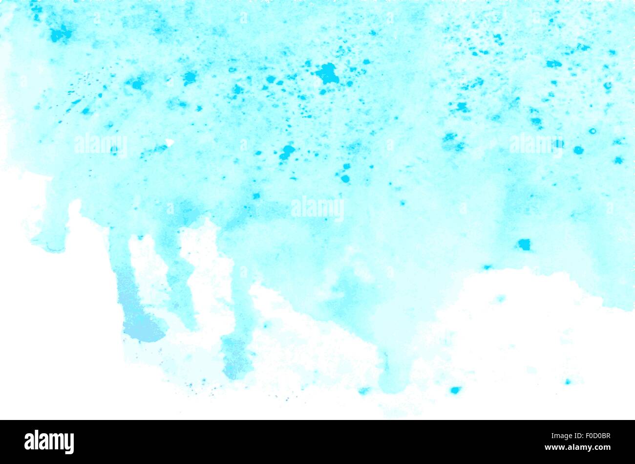 watercolor splash light blue background Stock Vector