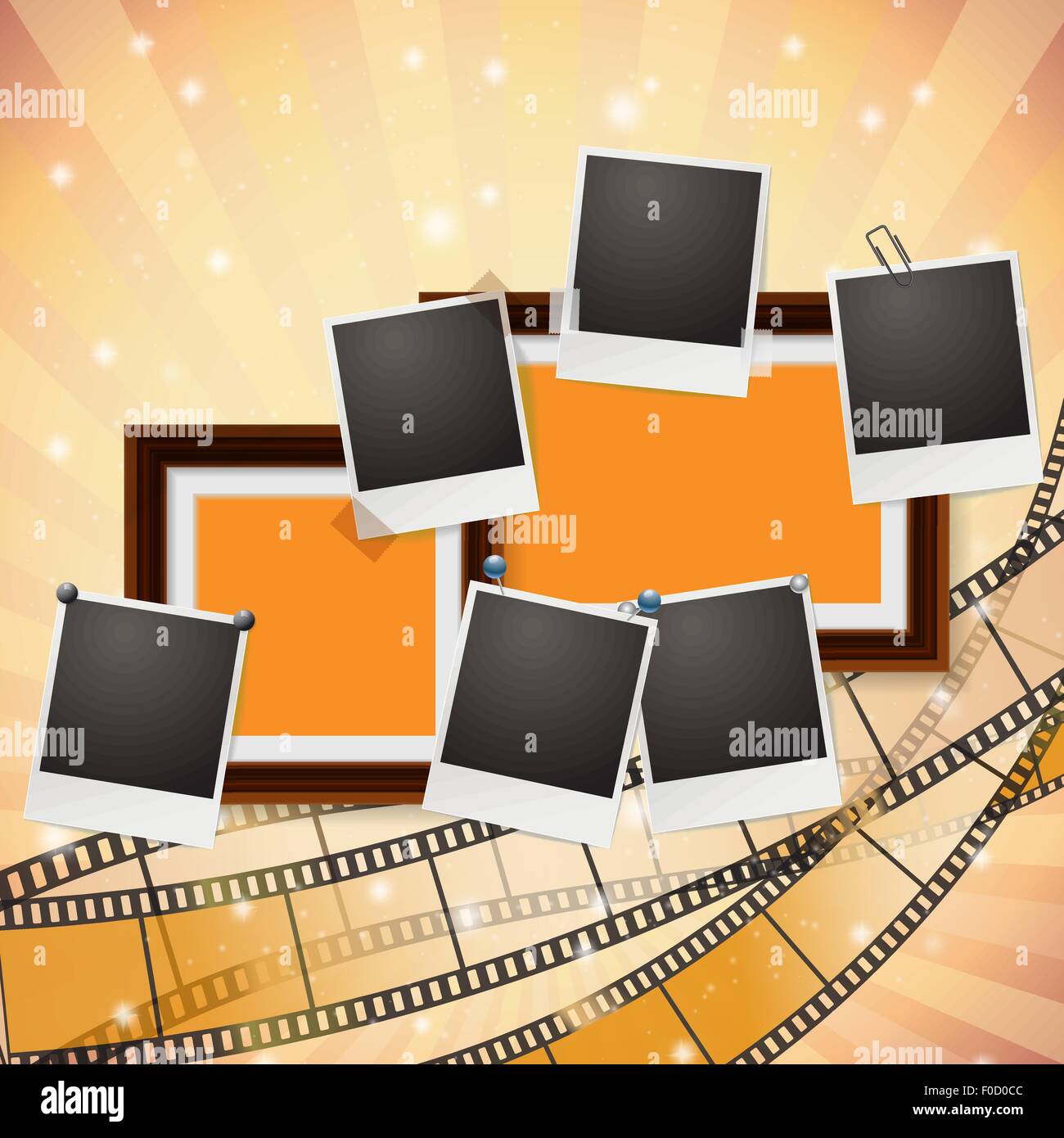 Old photos album cover Stock Vector Images Alamy