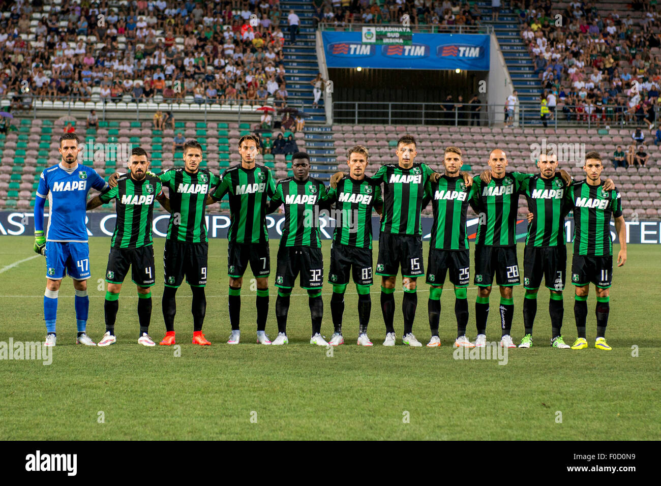 Reggio Emilia Italy 10th Aug 2015 Sassuolo Team Group Line Up reggio-emilia-italy-10th-aug-2015-sassuolo-team-group-line-up