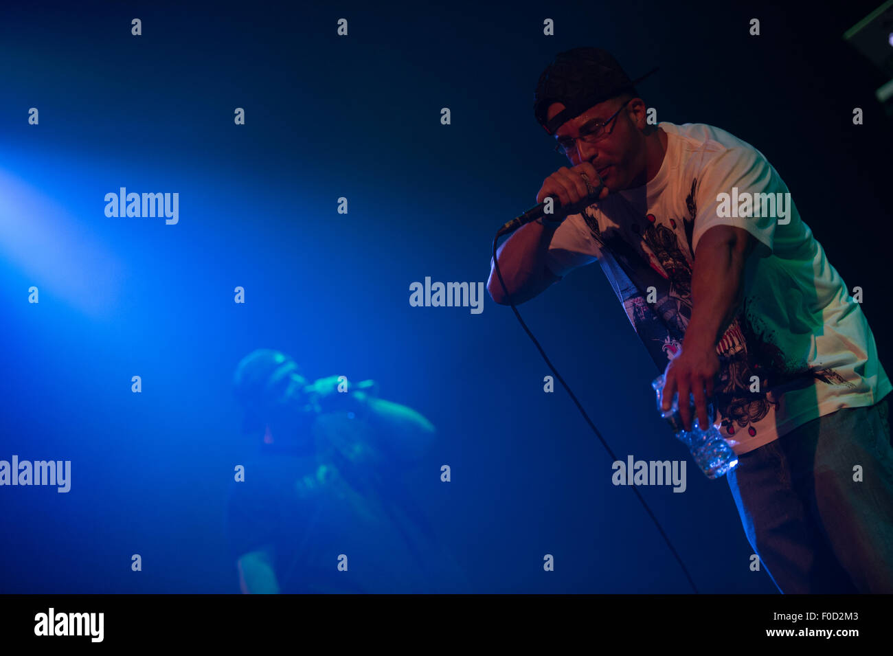 Hip-Hop artists performing on stage in New York Stock Photo