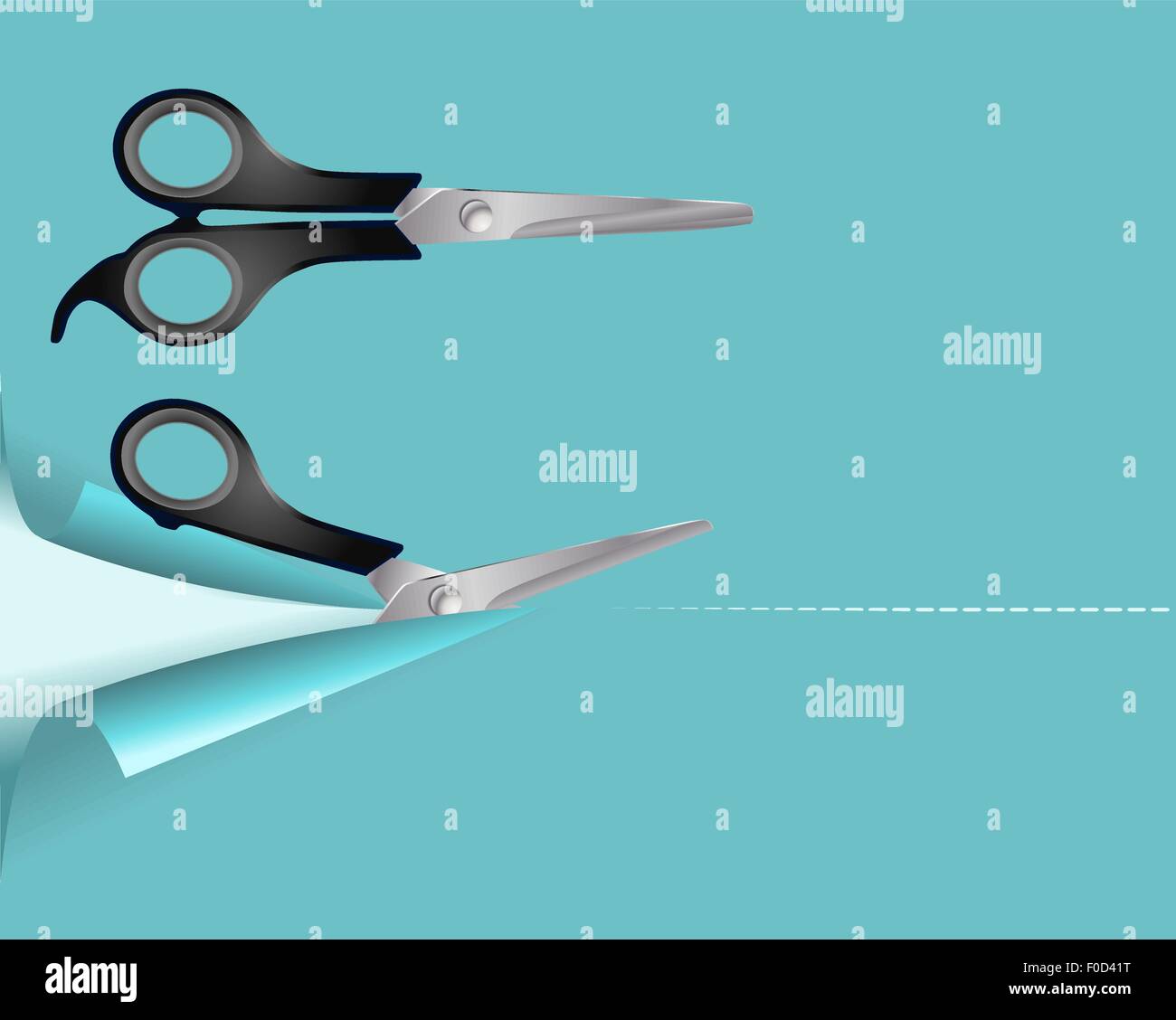 pair of scissors Stock Vector