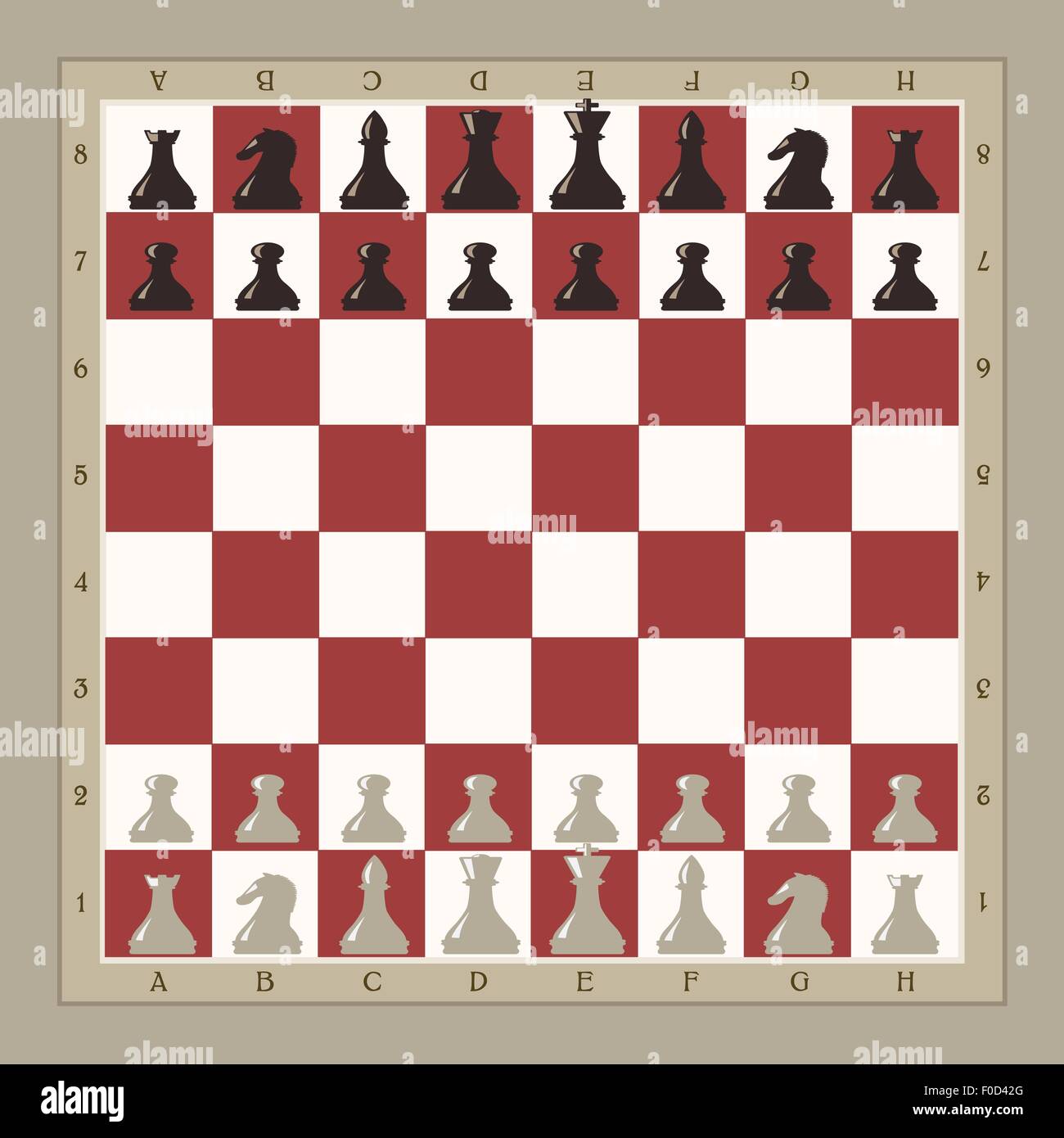 Hand Drawn Chess Board with Rectangular Hole Stock Illustration -  Illustration of illusionism, hole: 189968810