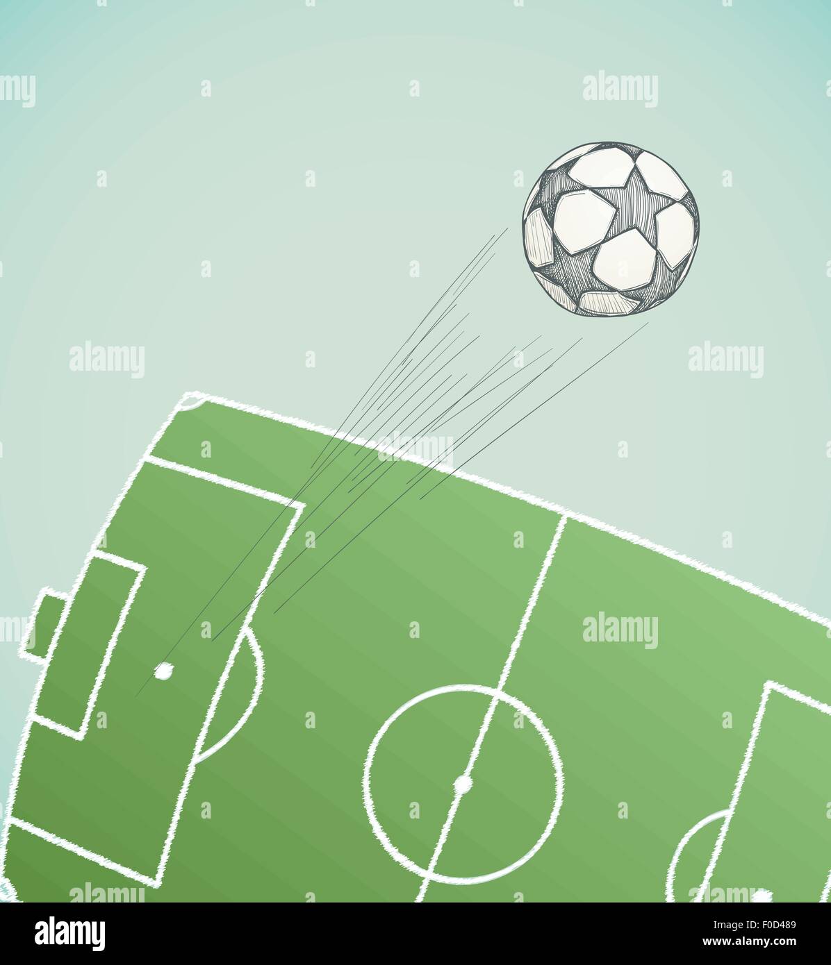 Soccer Ball Flying Over Stadium Hand Drawn Stock Vector Image Art Alamy Soccer Ball Flying Over Stadium Hand Drawn Stock Vector Image Art Alamy