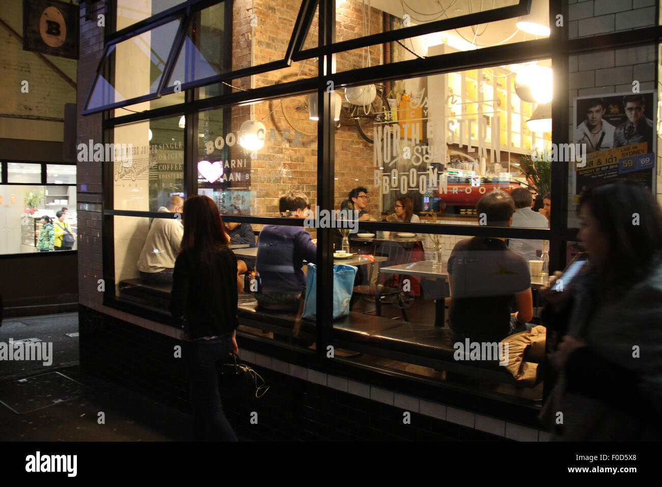Boon Café at 425 Pitt Street in Sydney, Australia. Stock Photo