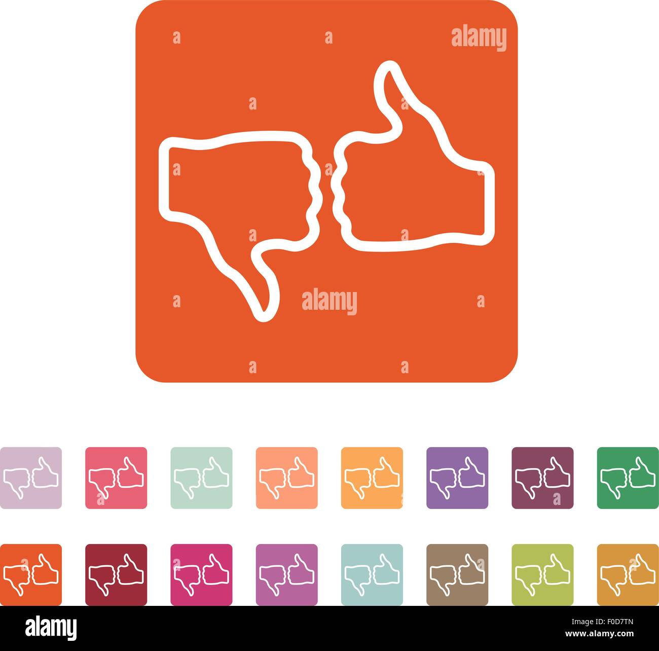 The voting icon. Vote and like symbol. Flat Stock Vector Image & Art ...