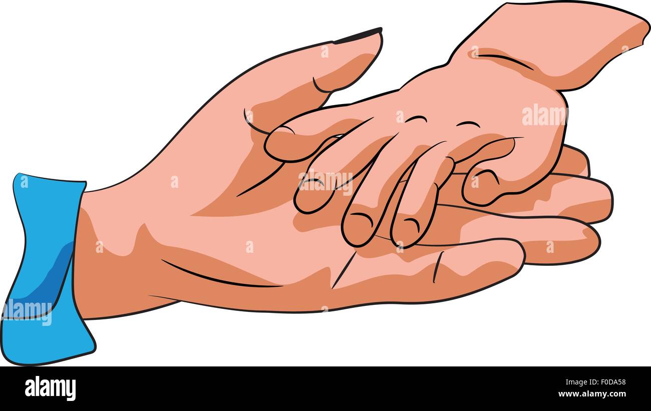 Hands holding Stock Vector