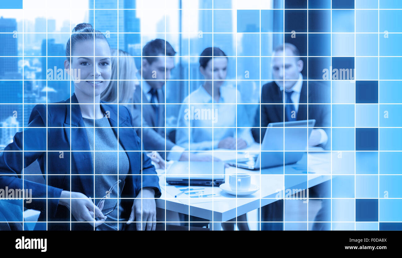 businesswoman and business team at office Stock Photo - Alamy