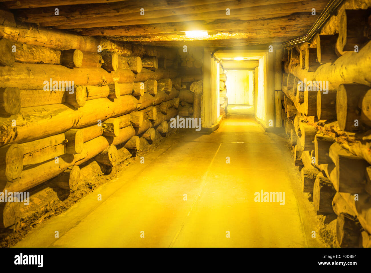 Underground corridor in Wieliczka Salt Mine Stock Photo Alamy