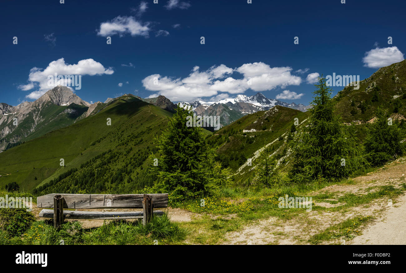 Sitzbankank to Goldried with a view to Kendlspitze and Grossglockner