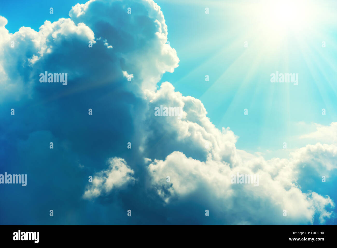 Blue clouds and sky. Natural background Stock Photo - Alamy
