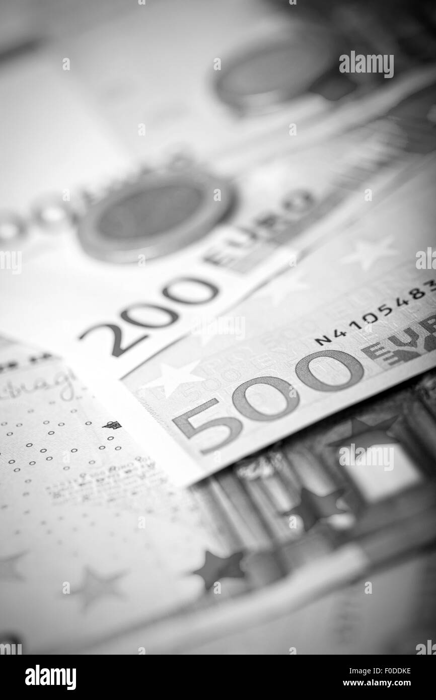 1 euro note Black and White Stock Photos & Images - Alamy