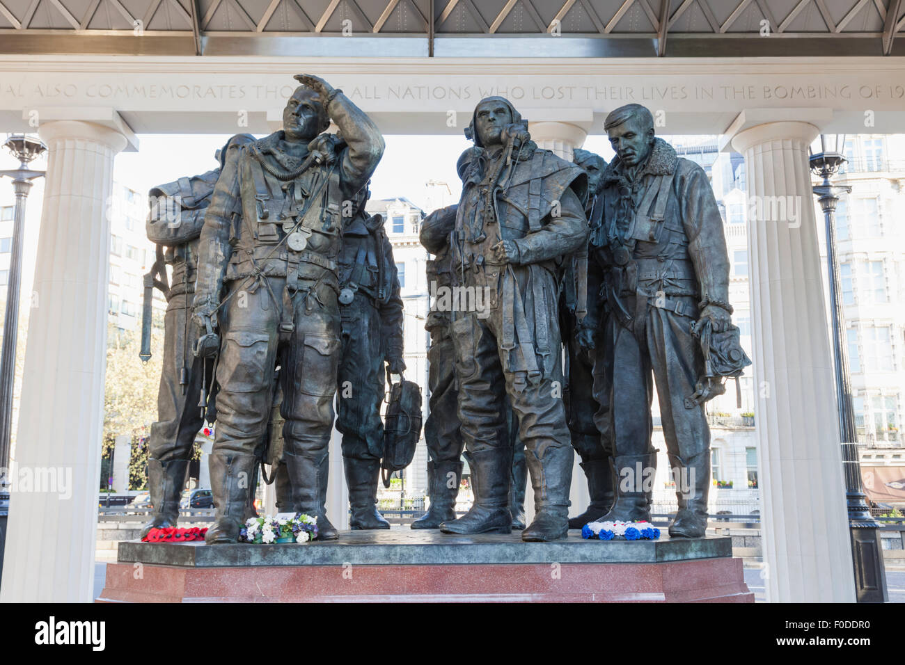 England, London, Green Park, The Royal Air Force WWII Bomber Command Memorial Stock Photo