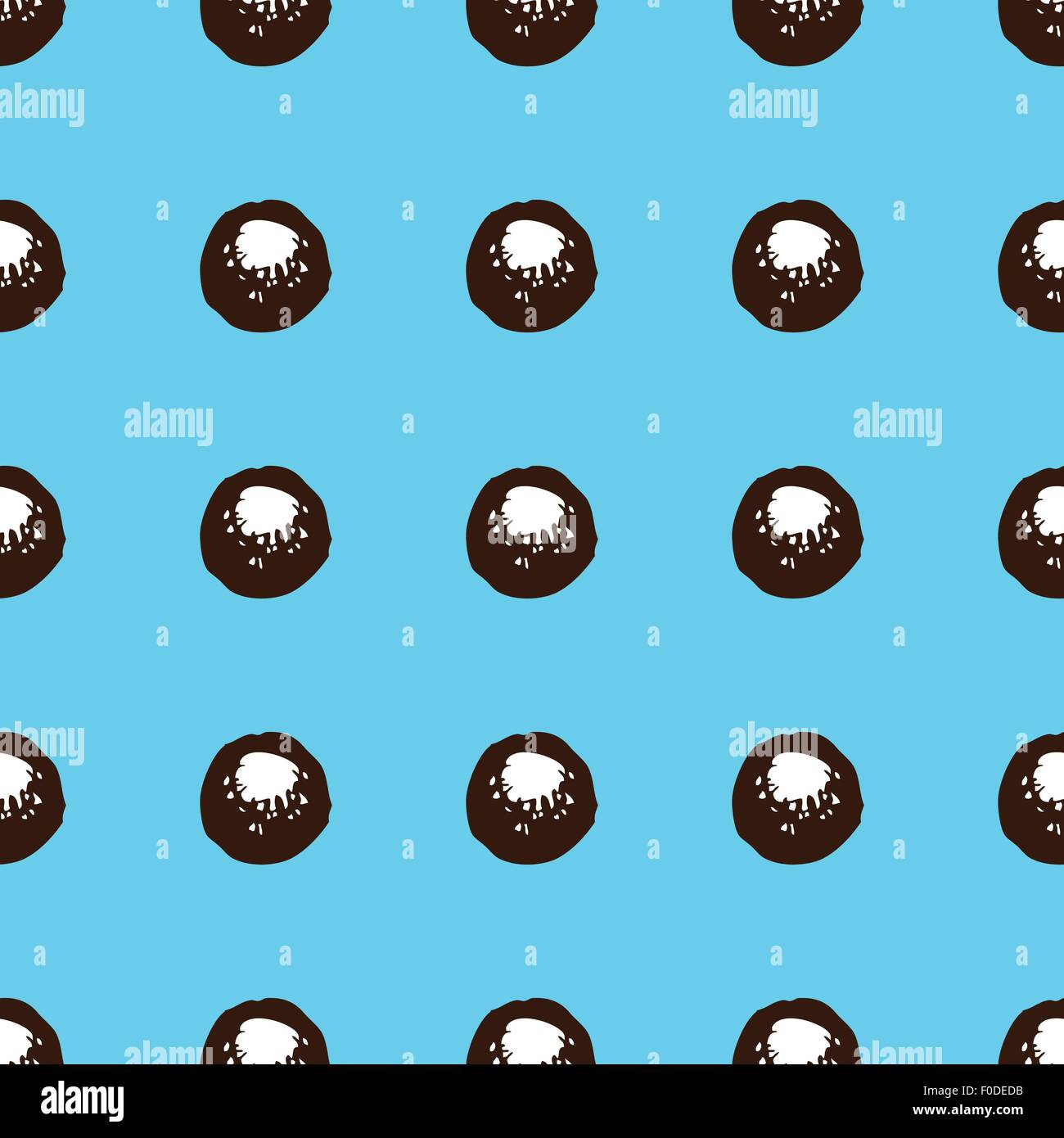 Sketch circles seamless pattern in vintage style Stock Vector Image ...