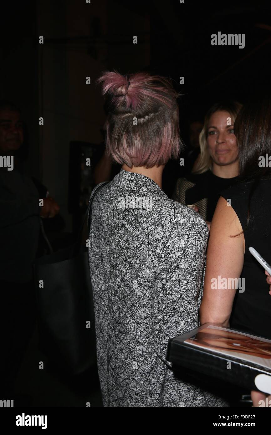 Kaley Cuoco seen leaving Craigs restaurant after having dinner with friends.  Featuring: Kaley Cuoco Where: Los Angeles, California, United States When: 12 Jun 2015 Stock Photo