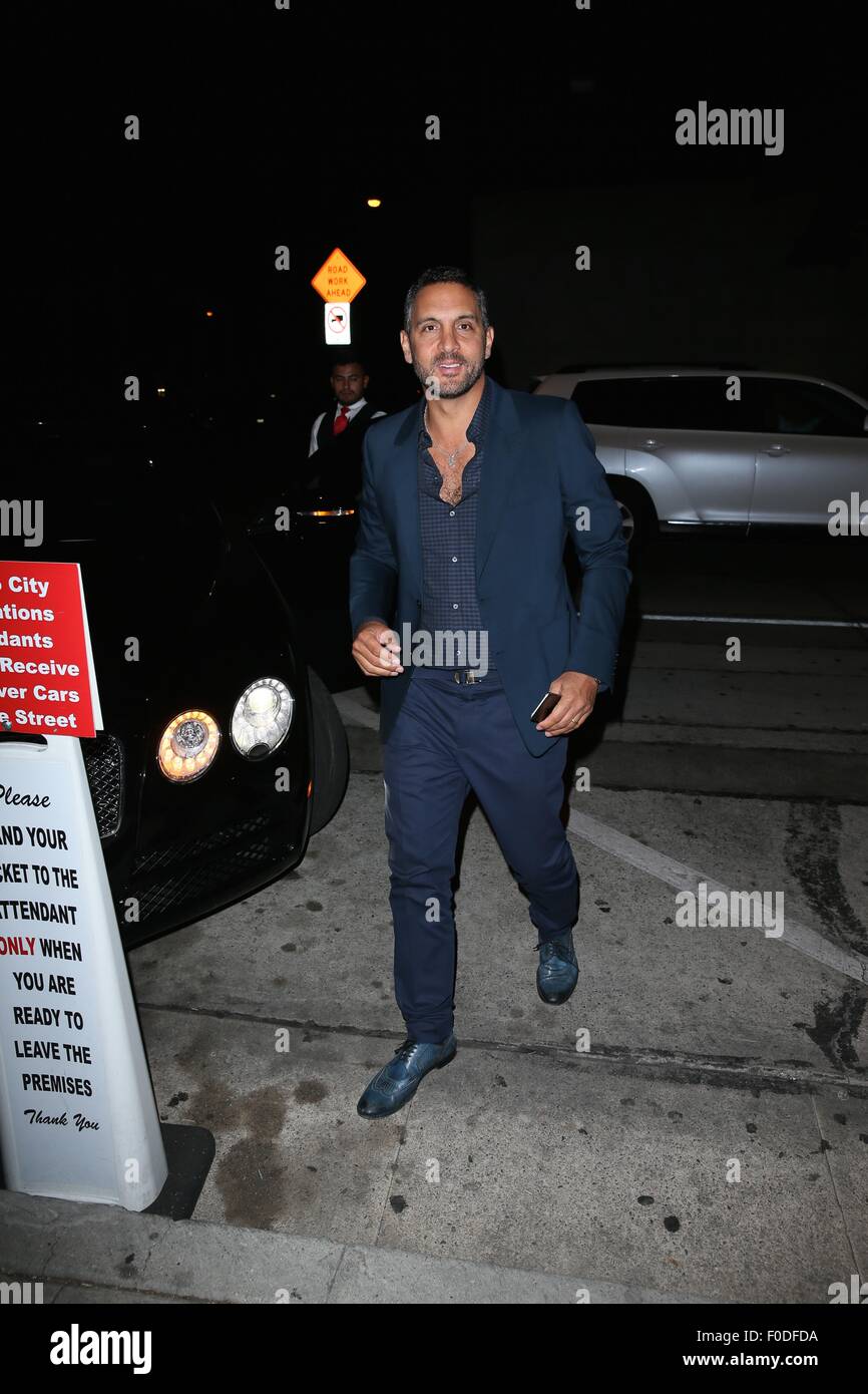Mauricio Umansky seen at Craigs Restaurant valeting his car Featuring: Mauricio  Umansky Where: Los Angeles, California, United States When: 12 Jun 2015  Stock Photo - Alamy