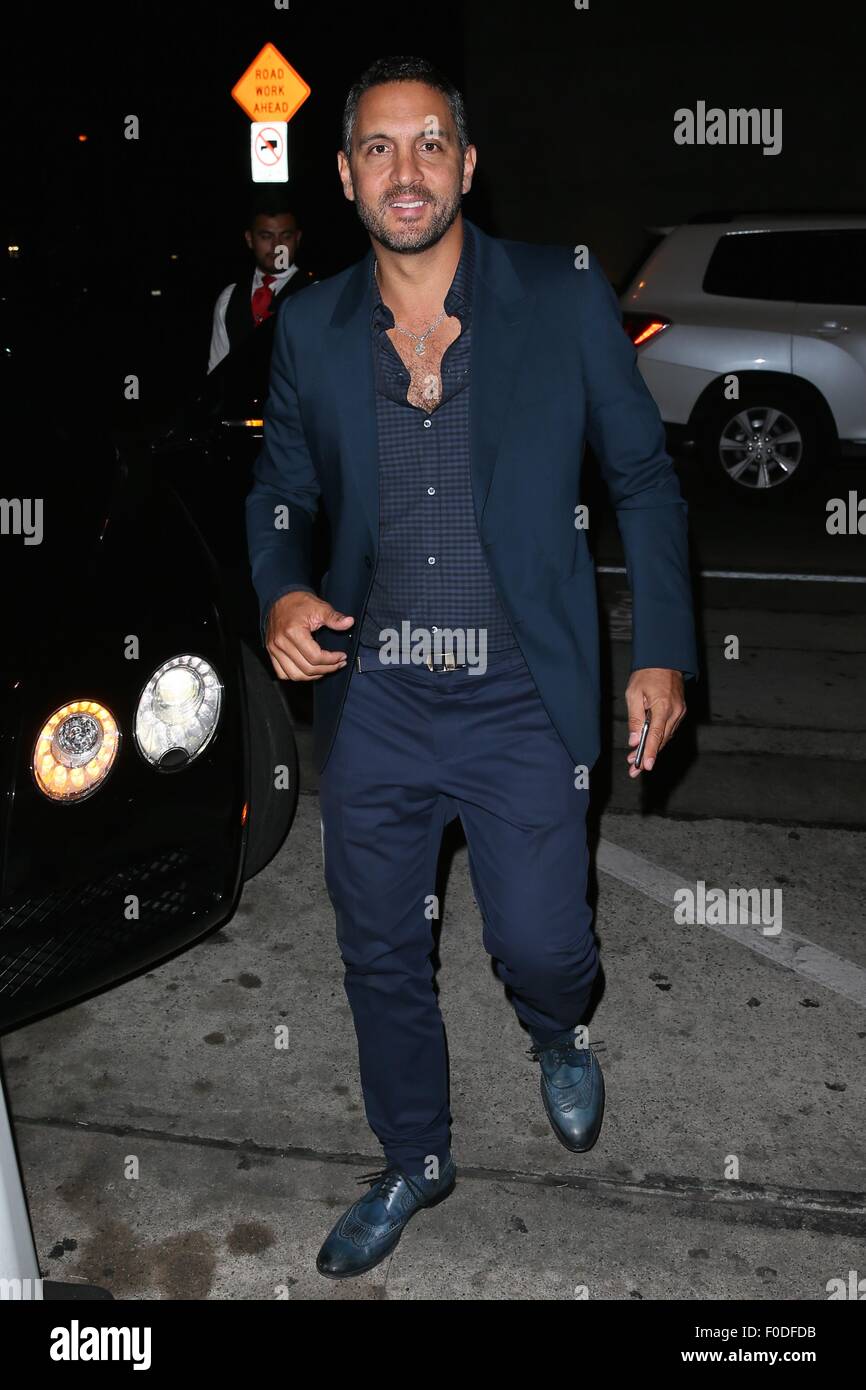 Mauricio Umansky seen at Craigs Restaurant valeting his car Featuring: Mauricio  Umansky Where: Los Angeles, California, United States When: 12 Jun 2015  Stock Photo - Alamy