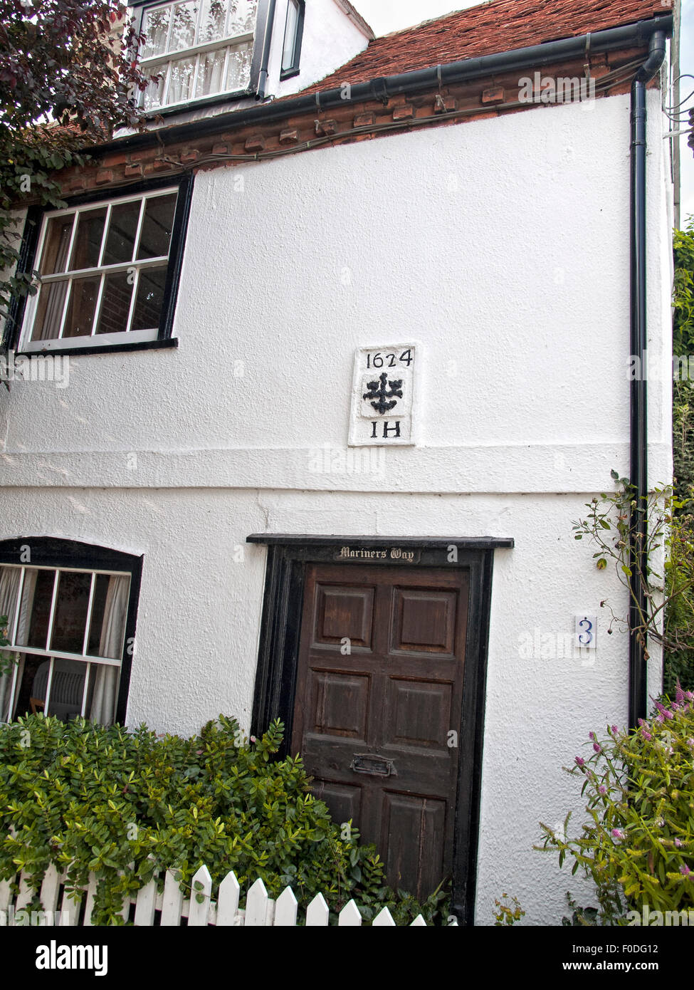 Nutshell cottage. West Mersea. Mersea Island. Essex. England. UK Stock