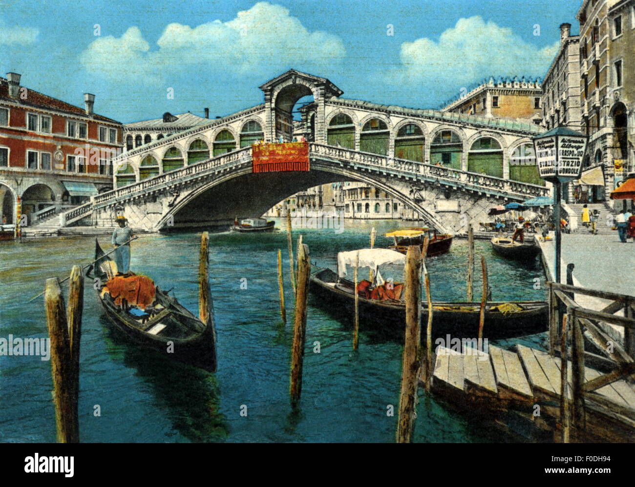 geography / travel, Italy, Venice, bridges, Rialto Bridge, picture