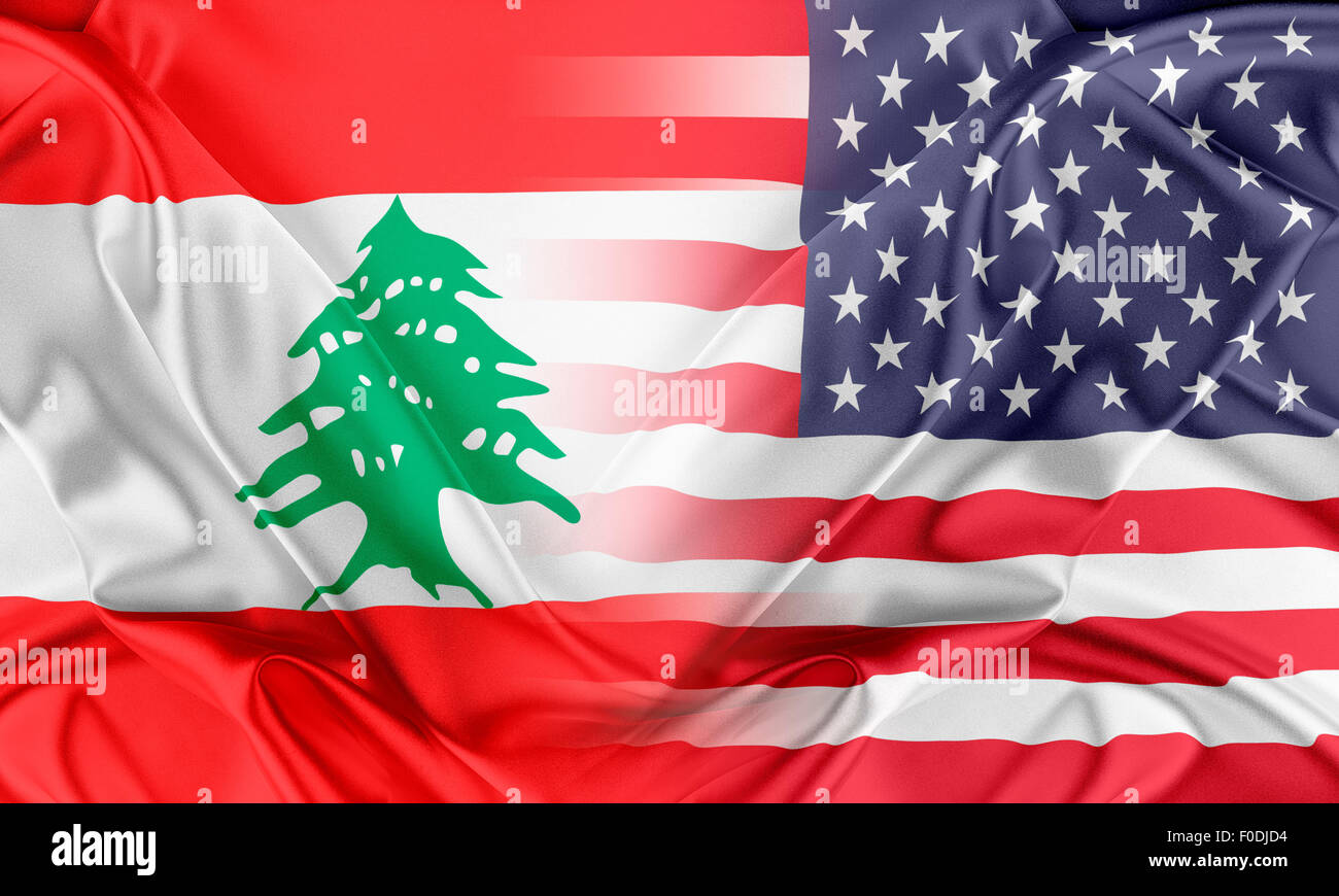 Lebanon United States Flag Hi Res Stock Photography And Images Alamy Usa And Lebanon F0DJD4 