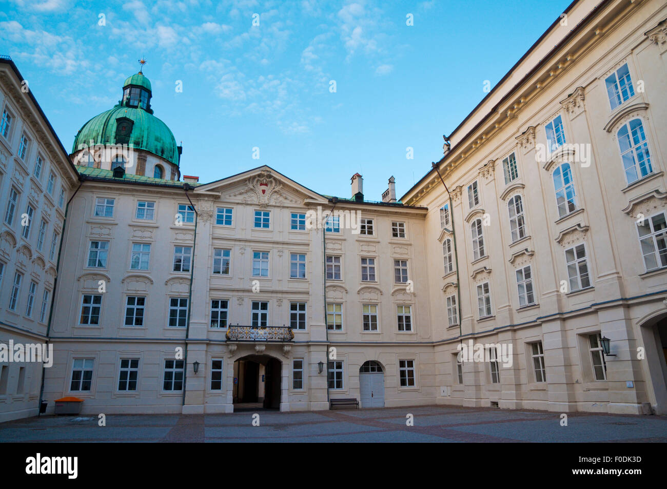 Kaiserliche Hofburg, Royal palace, the inner courtyard, Altstadt, old town, Innsbruck, Tyrol, Austria Stock Photo