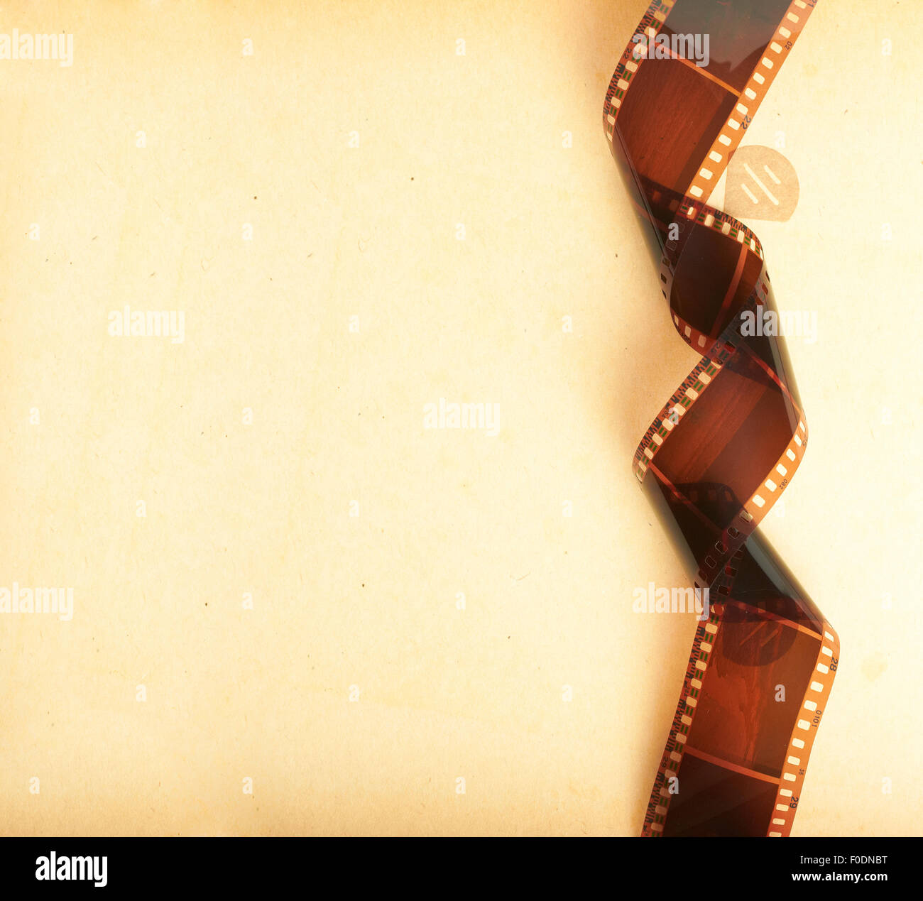 retro photo album background with filmstrip Stock Photo - Alamy