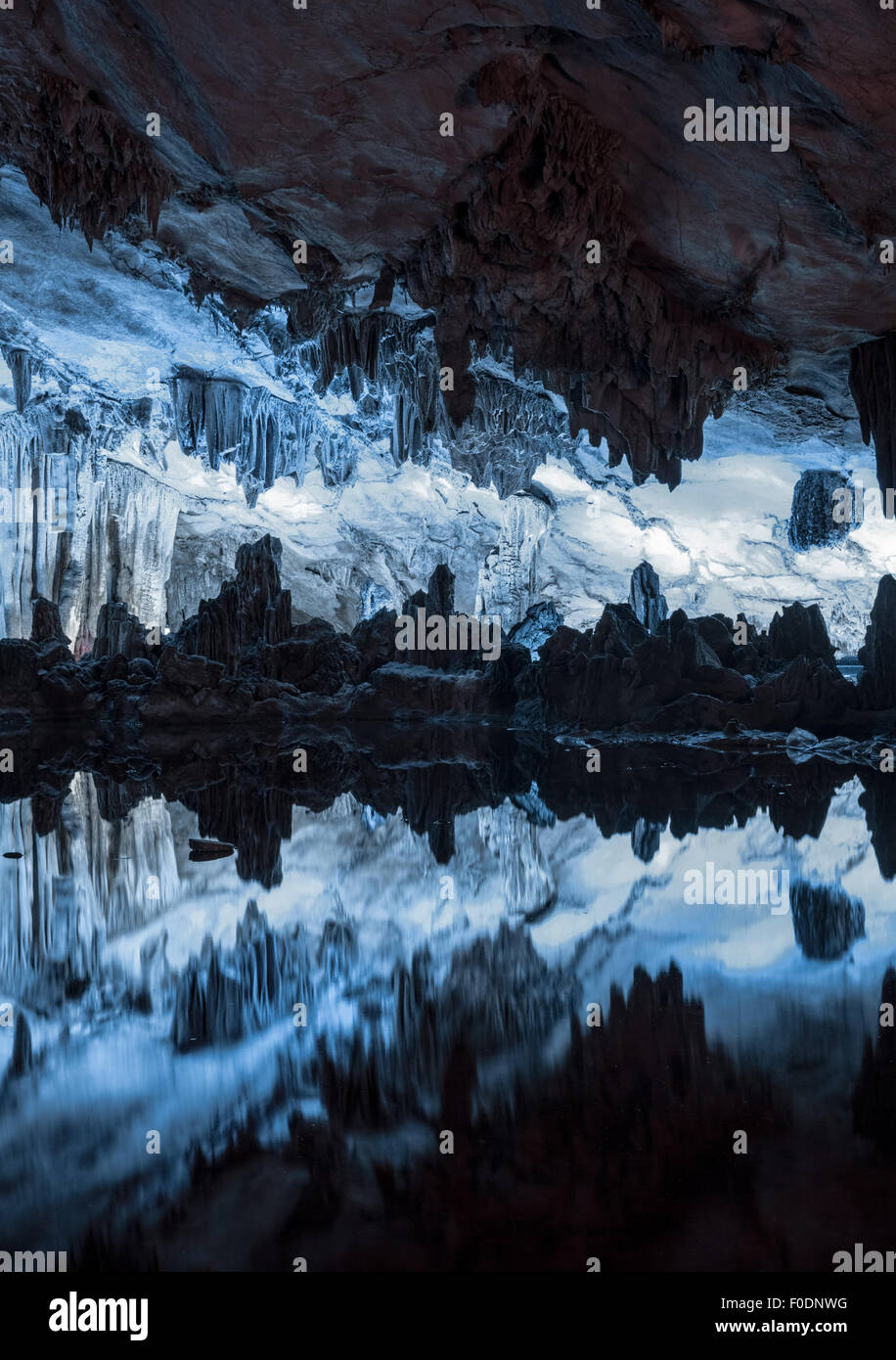 Reed flute cave Stock Photo