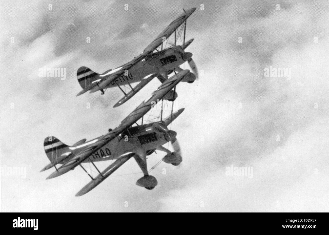 Nazism / National Socialism, military, Luftwaffe (German Air Force), ground attack aircrafts Henschel Hs 123, 1935 / 1936, air force, Wehrmacht, armed forces, aeroplane, airplane, plane, airplanes, aeroplanes, planes, warplane, warplanes, tactical aircraft, ground attack aircraft, bi-plane, biplane, bi-planes, biplanes, Germany, German Reich, Third Reich, 1930s, 30s, 20th century, historic, historical, Additional-Rights-Clearences-Not Available Stock Photo