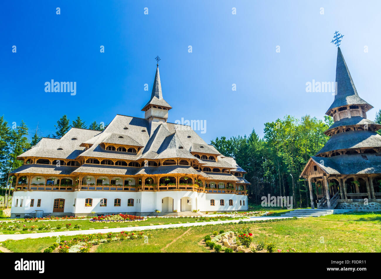 Peri monastery from Sapanta, Romania. Peri church is the highest wooden  church in the world Stock Photo - Alamy