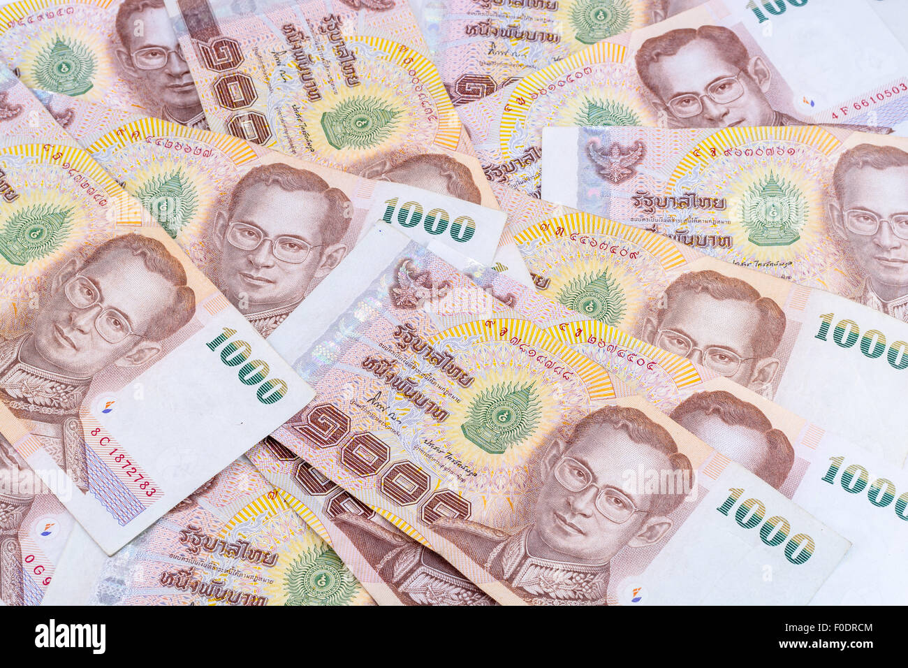 Thai Money, Thai Currency 1000 Baht Stock Photo